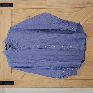 Nautica | Striped Button-Down Long Sleeve Shirt | 34/35 | 17 1/2 Neck